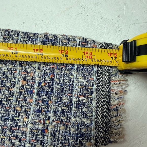 J. Crew 3/4 Length Sleeve Tweed Dress - Blue and Gray - Picture 13 of 14